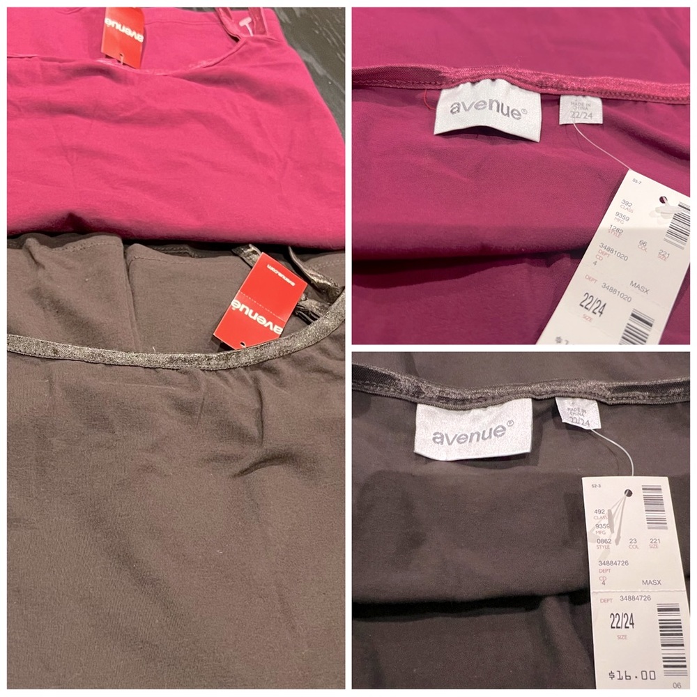 Avenue tank top set - size 22/24